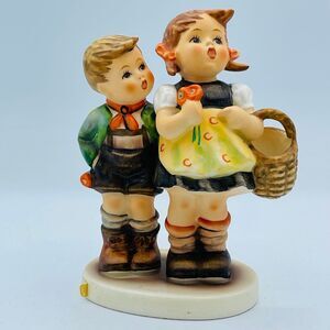 Vintage Hummel Boy & Girl To Market Figurine 49 3/0 Signed '84 Goebel W. Germany